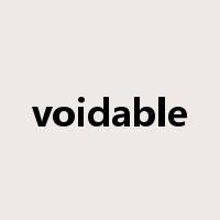 voidable是什么意思