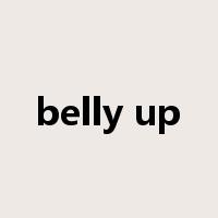 belly up是什么意思