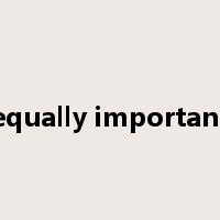 equally important是什么意思