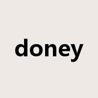doney是什么意思