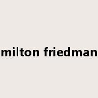 milton friedman是什么意思