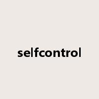 selfcontrol是什么意思