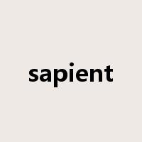sapient是什么意思