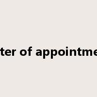 letter of appointment是什么意思