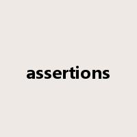 assertions是什么意思