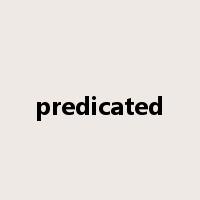predicated是什么意思