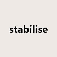 stabilise是什么意思