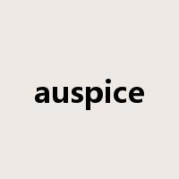auspice是什么意思