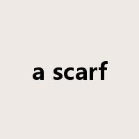 a scarf是什么意思