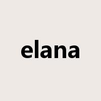elana是什么意思