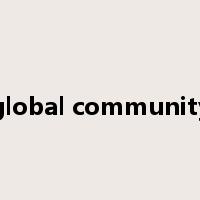 global community是什么意思