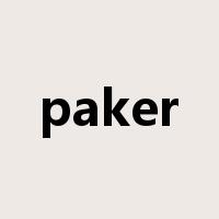 paker是什么意思