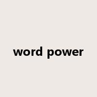 word power是什么意思