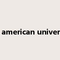 the american university是什么意思