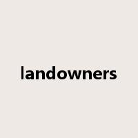 landowners是什么意思