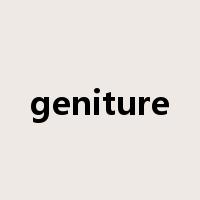 geniture是什么意思