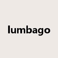 lumbago是什么意思