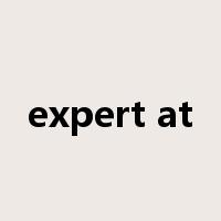 expert at是什么意思