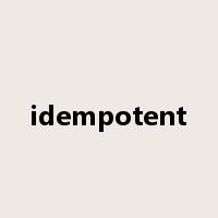 idempotent是什么意思