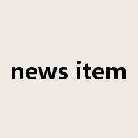 news item是什么意思