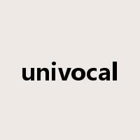univocal是什么意思