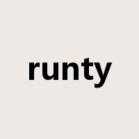 runty是什么意思