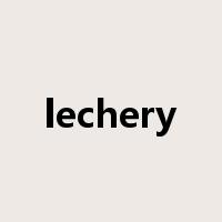 lechery是什么意思