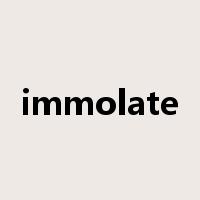 immolate是什么意思