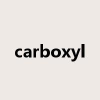carboxyl是什么意思