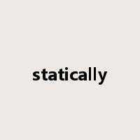 statically是什么意思