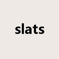 slats是什么意思