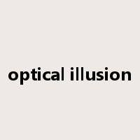 optical illusion是什么意思