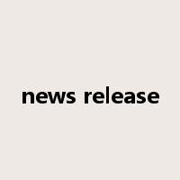 news release是什么意思