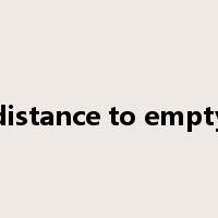 distance to empty是什么意思