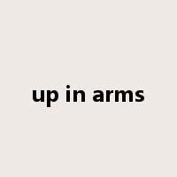 up in arms是什么意思