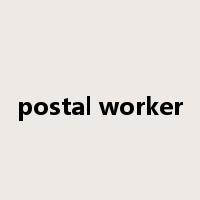 postal worker是什么意思