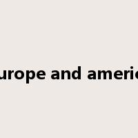 europe and america是什么意思