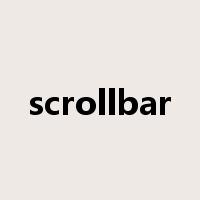 scrollbar是什么意思
