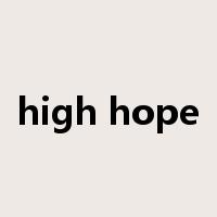 high hope是什么意思