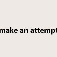make an attempt是什么意思