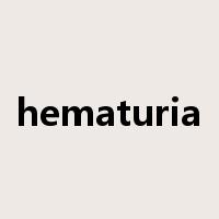 hematuria是什么意思