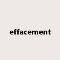 effacement是什么意思