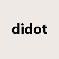 didot是什么意思