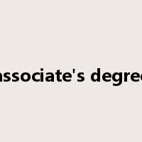 associate's degree是什么意思