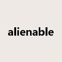 alienable是什么意思