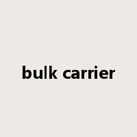 bulk carrier是什么意思