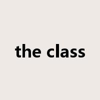 the class是什么意思
