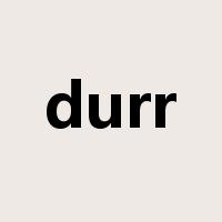 durr是什么意思