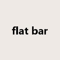 flat bar是什么意思