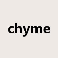 chyme是什么意思